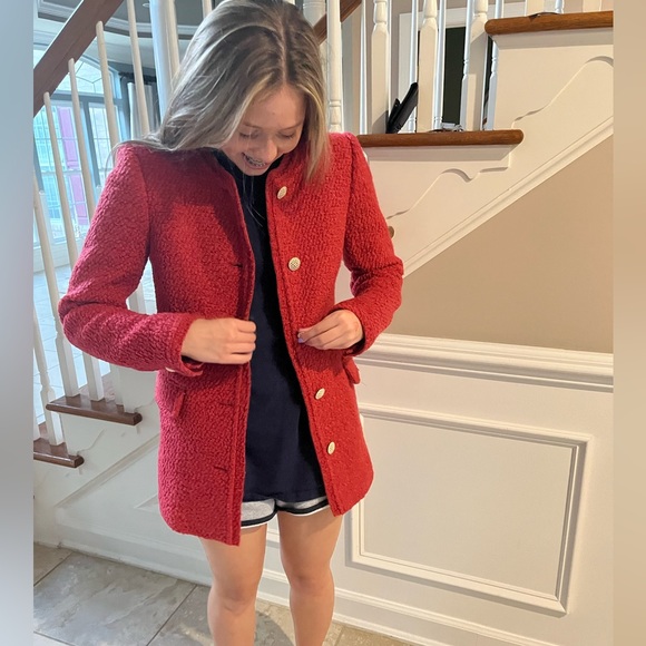 Something Navy Red Teddy Jacket - Picture 13 of 15